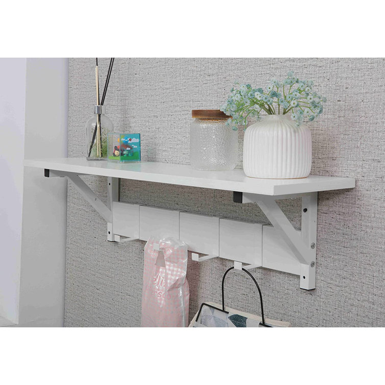 Shelf with hooks argos hot sale